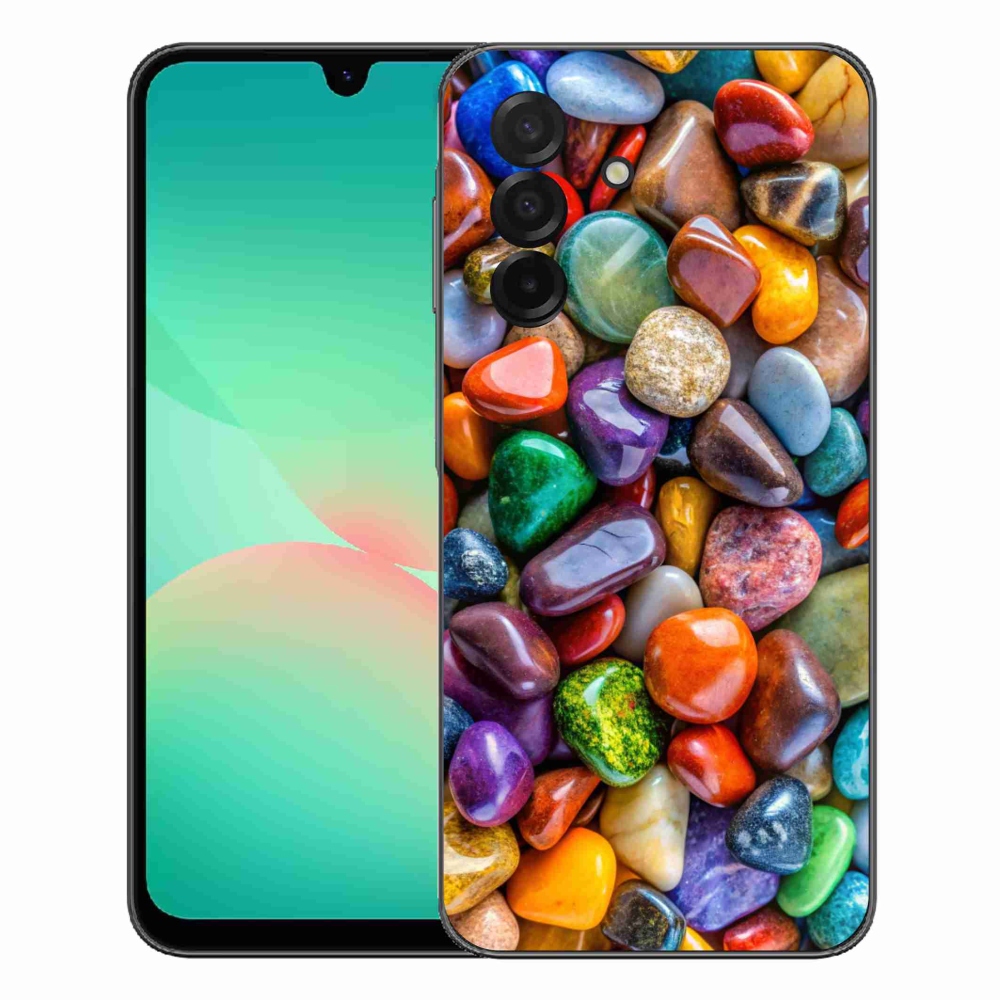 Gélový kryt mmCase na Samsung Galaxy A27 5G - farebné kamienky