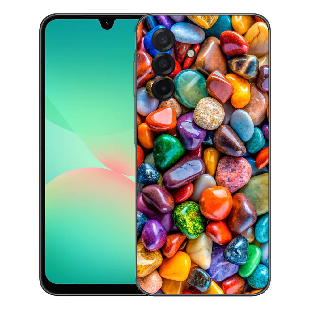 Gélový kryt mmCase na Samsung Galaxy A27 5G - farebné kamienky