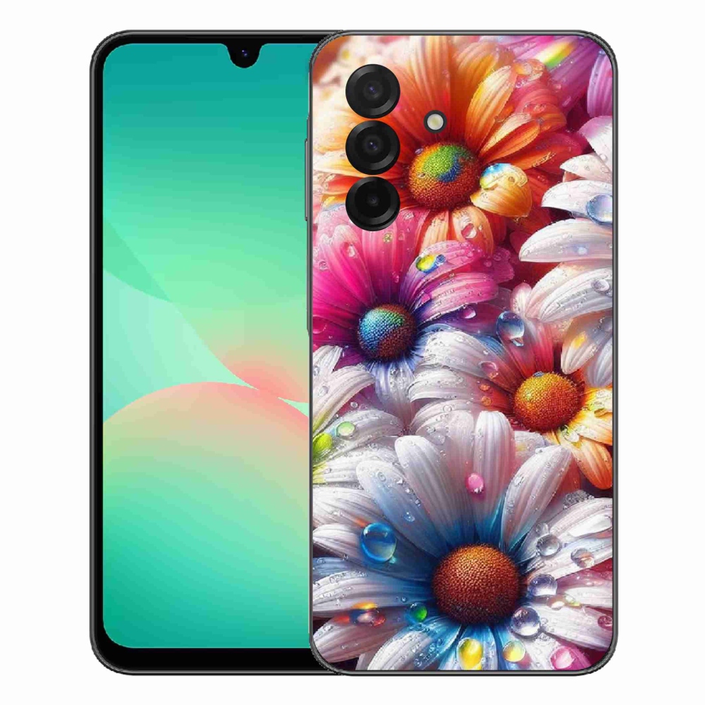 Gélový kryt mmCase na Samsung Galaxy A27 5G - farebné margaréty