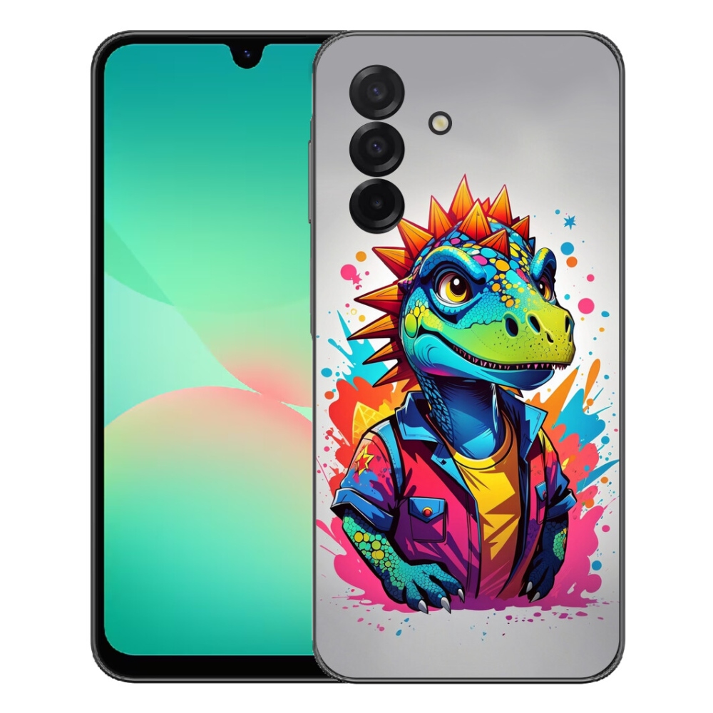 Gélový kryt mmCase na Samsung Galaxy A27 5G - farebný dinosaurus