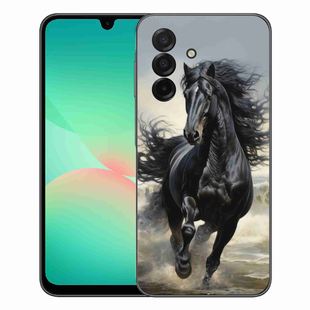 Gélový kryt mmCase na Samsung Galaxy A27 5G - bežiaci čierny kôň