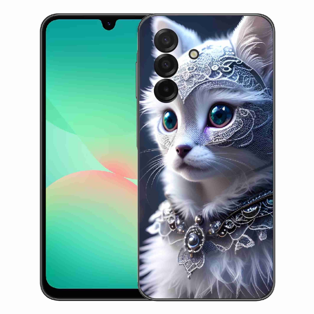 Gélový kryt mmCase na Samsung Galaxy A27 5G - biela mačka