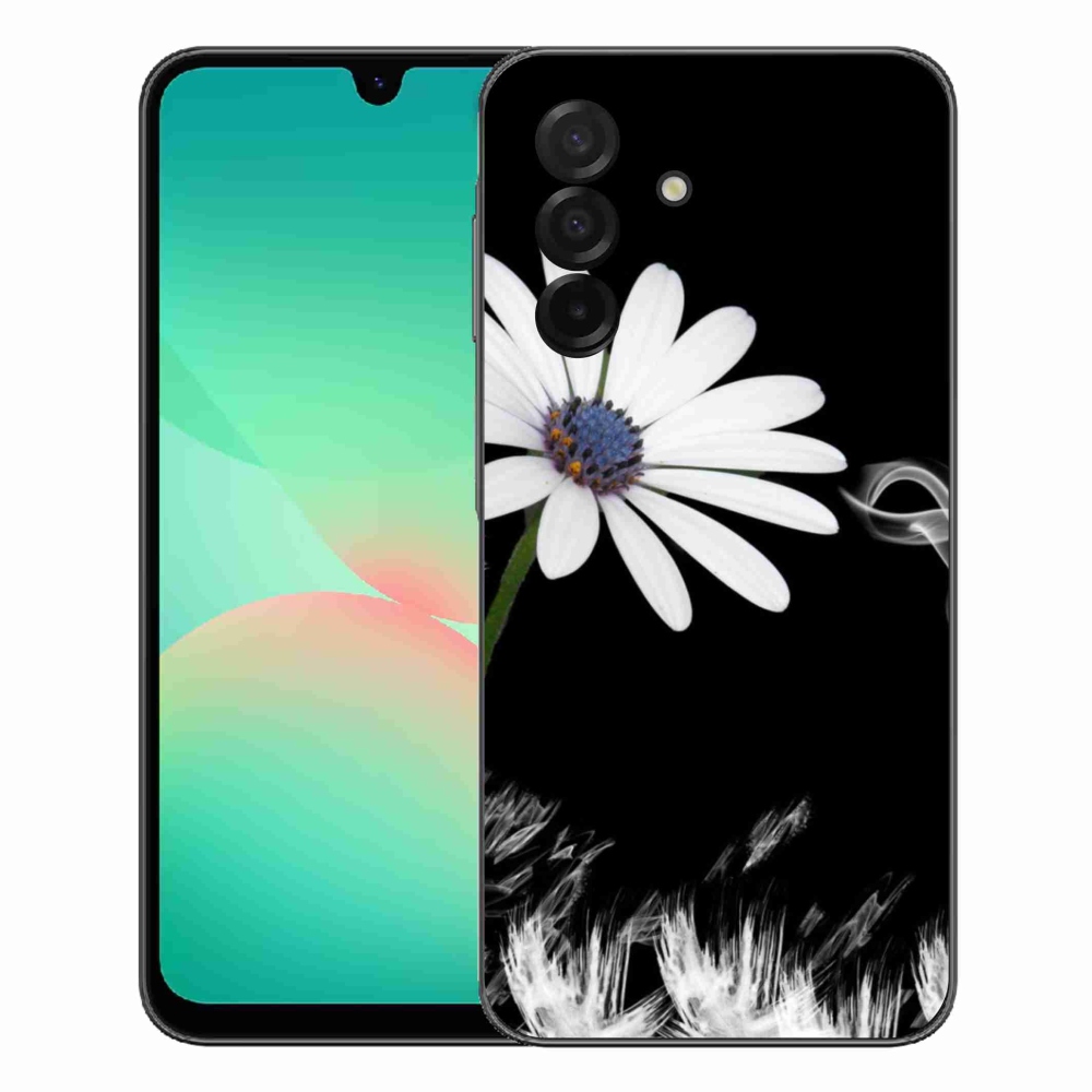 Gélový kryt mmCase na Samsung Galaxy A27 5G - biela kvetina
