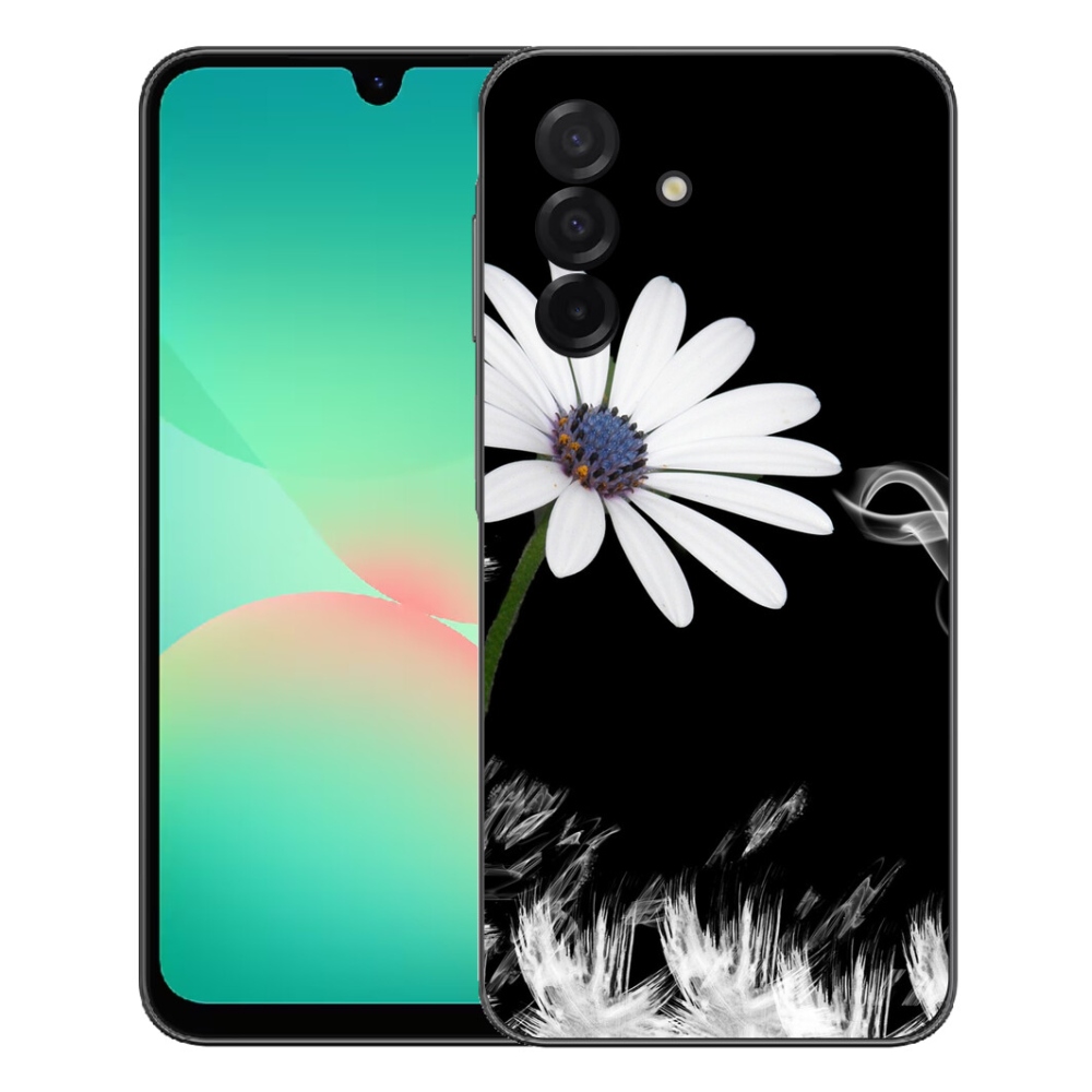 Gélový kryt mmCase na Samsung Galaxy A27 5G - biela kvetina
