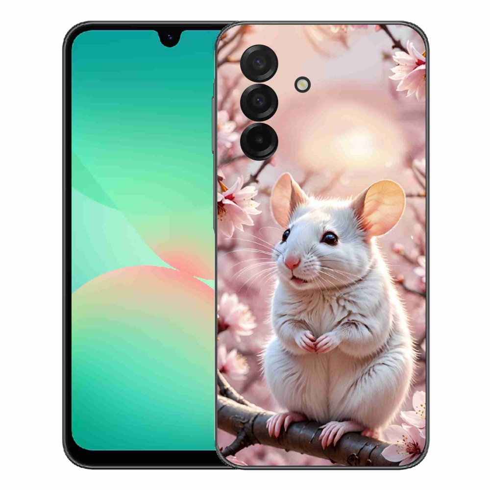 Gélový kryt mmCase na Samsung Galaxy A27 5G - biela myš na vetve