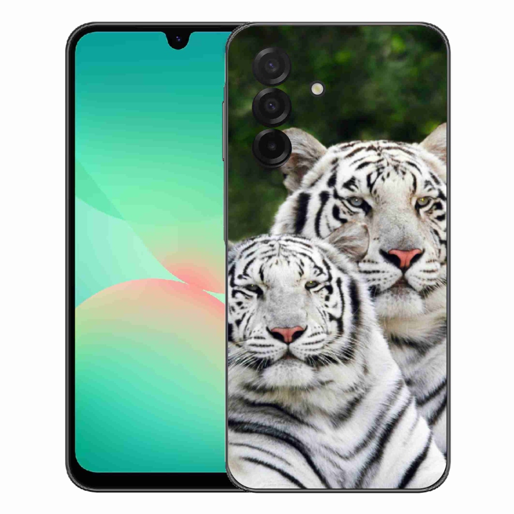 Gélový kryt mmCase na Samsung Galaxy A27 5G - bieli tigre