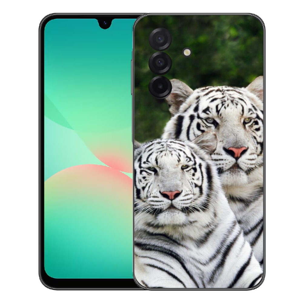 Gélový kryt mmCase na Samsung Galaxy A27 5G - bieli tigre