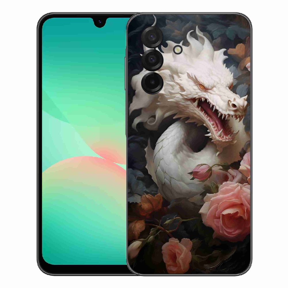 Gélový kryt mmCase na Samsung Galaxy A27 5G - biely drak