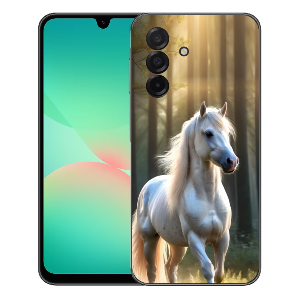 Gélový kryt mmCase na Samsung Galaxy A27 5G - biely kôň 3