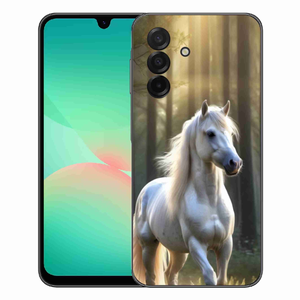 Gélový kryt mmCase na Samsung Galaxy A27 5G - biely kôň 3