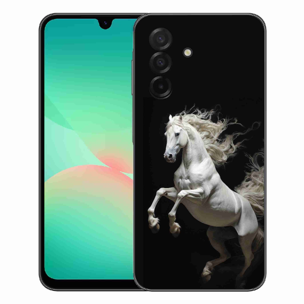 Gélový kryt mmCase na Samsung Galaxy A27 5G - biely kôň 4