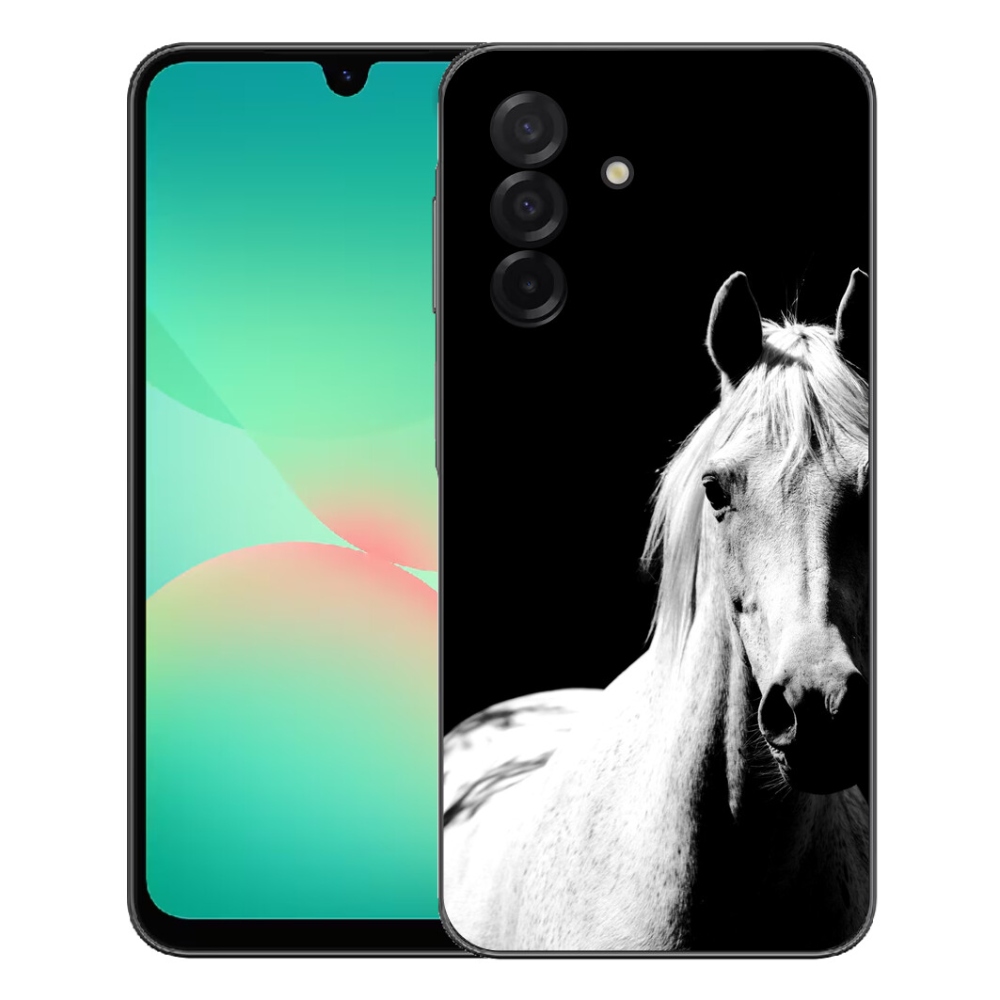 Gélový kryt mmCase na Samsung Galaxy A27 5G - biely kôň 5