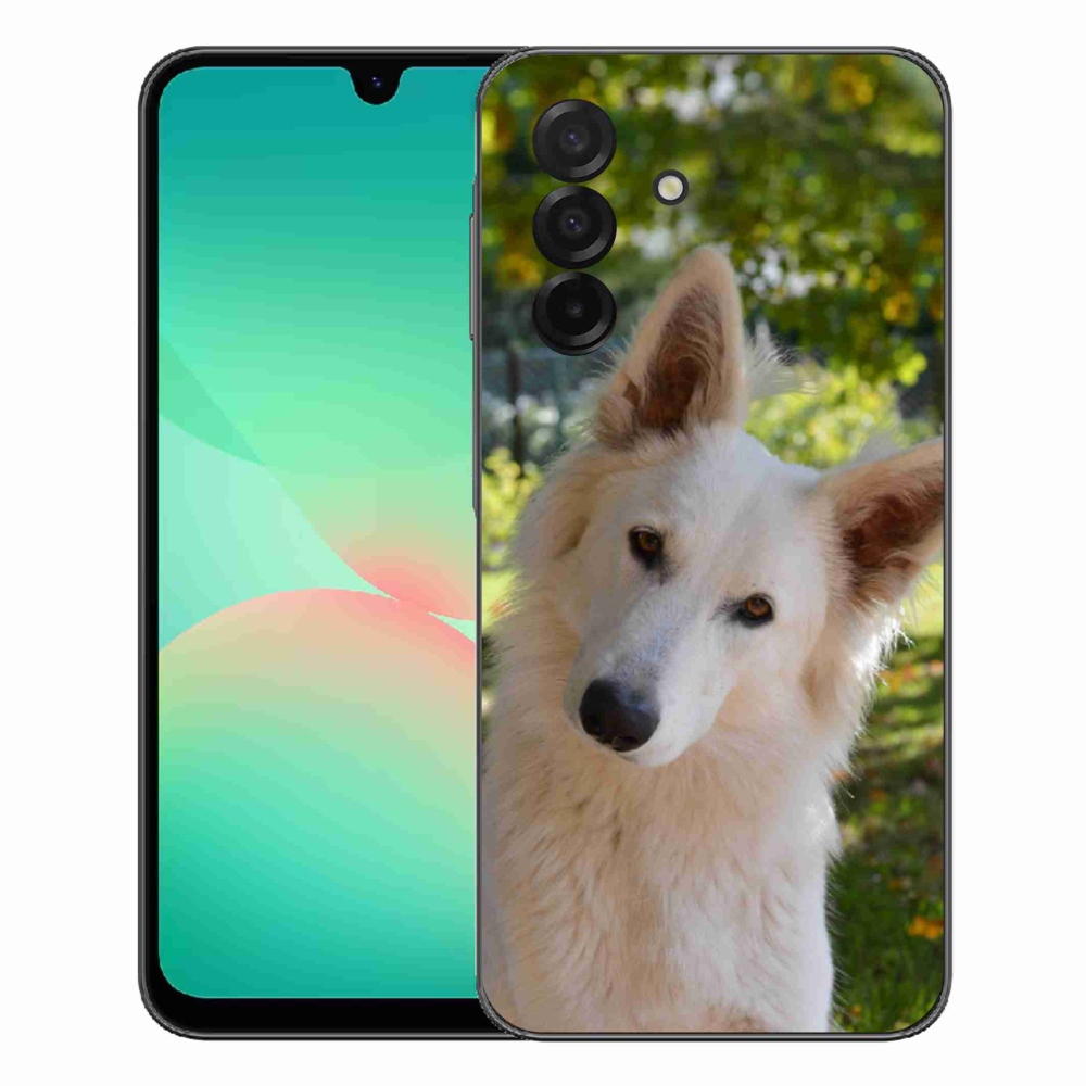Gélový kryt mmCase na Samsung Galaxy A27 5G - biely švajčiarsky ovčiak 1