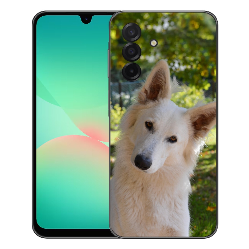 Gélový kryt mmCase na Samsung Galaxy A27 5G - biely švajčiarsky ovčiak 1
