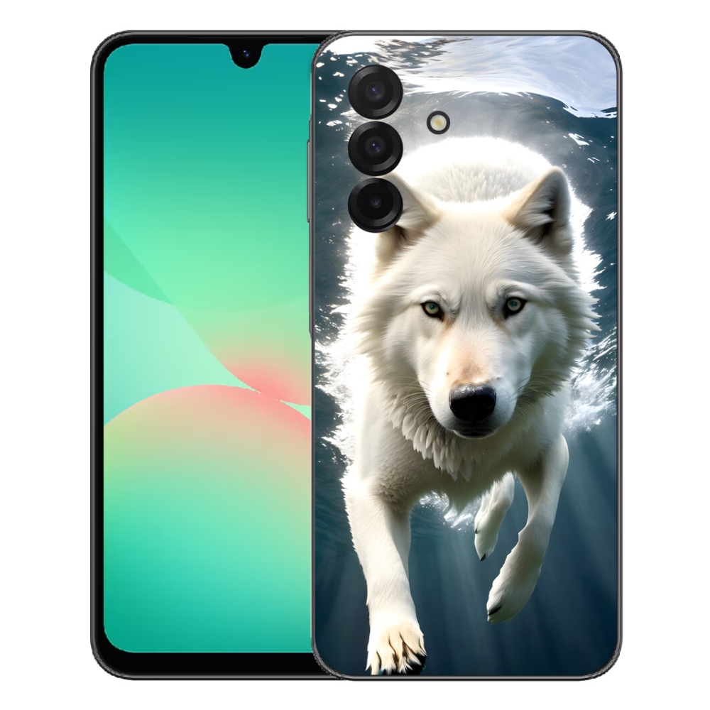 Gélový kryt mmCase na Samsung Galaxy A27 5G - biely vlk
