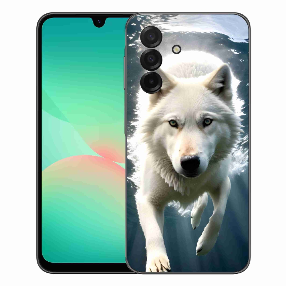 Gélový kryt mmCase na Samsung Galaxy A27 5G - biely vlk