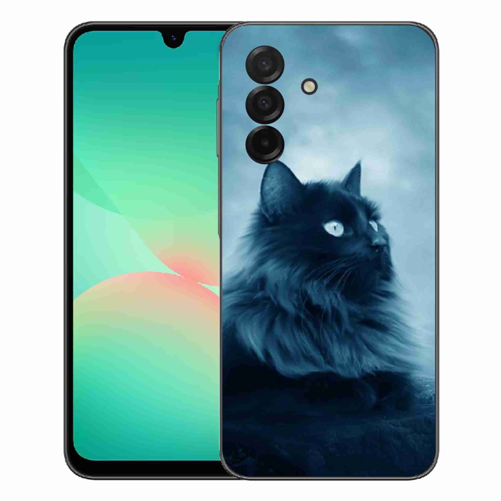 Gélový kryt mmCase na Samsung Galaxy A27 5G - čierna mačka 1
