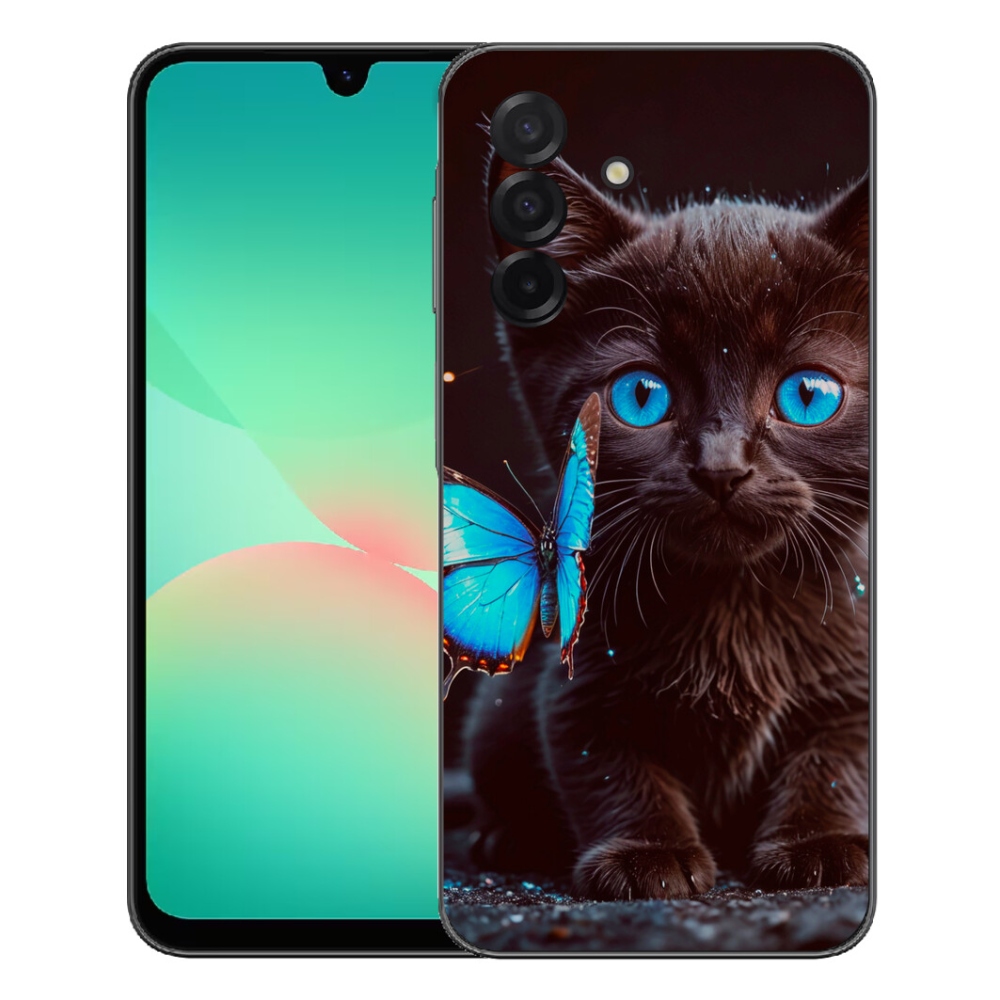 Gélový kryt mmCase na Samsung Galaxy A27 5G - čierne mačiatko 3