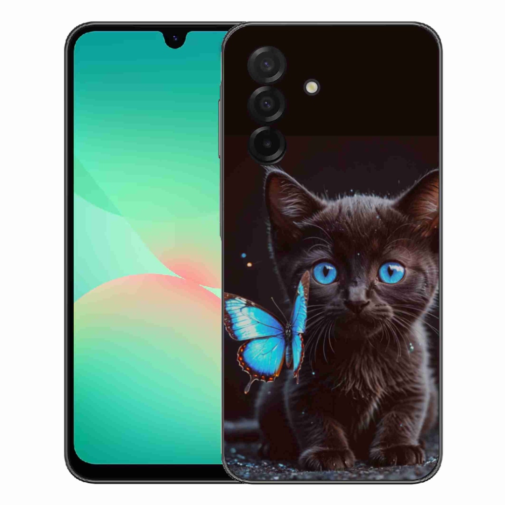Gélový kryt mmCase na Samsung Galaxy A27 5G - čierne mačiatko 3