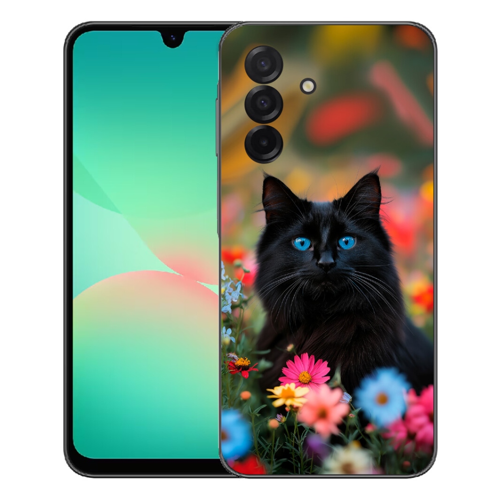Gélový kryt mmCase na Samsung Galaxy A27 5G - čierne mačiatko 4