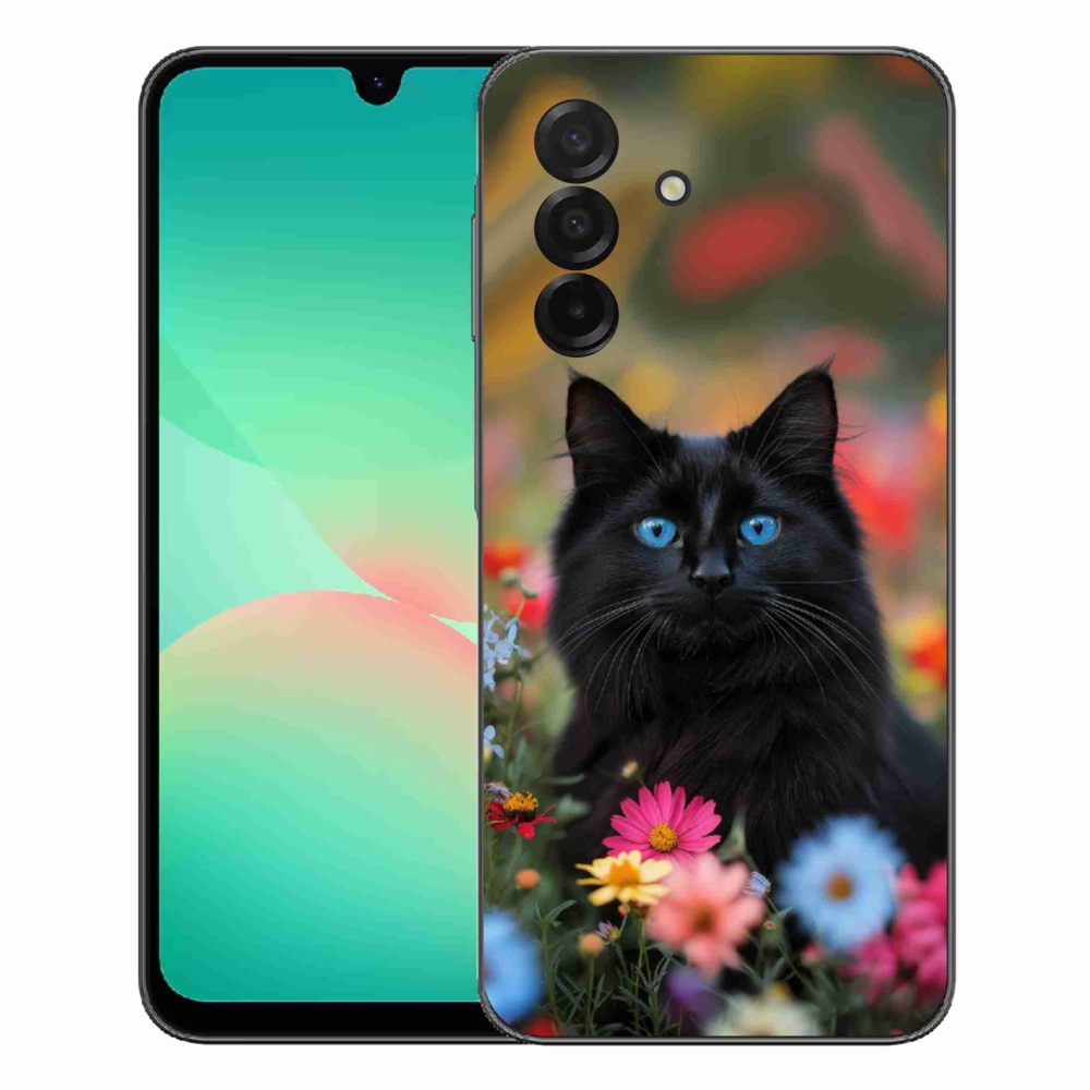 Gélový kryt mmCase na Samsung Galaxy A27 5G - čierne mačiatko 4