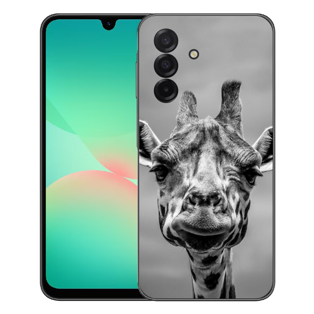 Gélový kryt mmCase na Samsung Galaxy A27 5G - čiernobiela žirafa