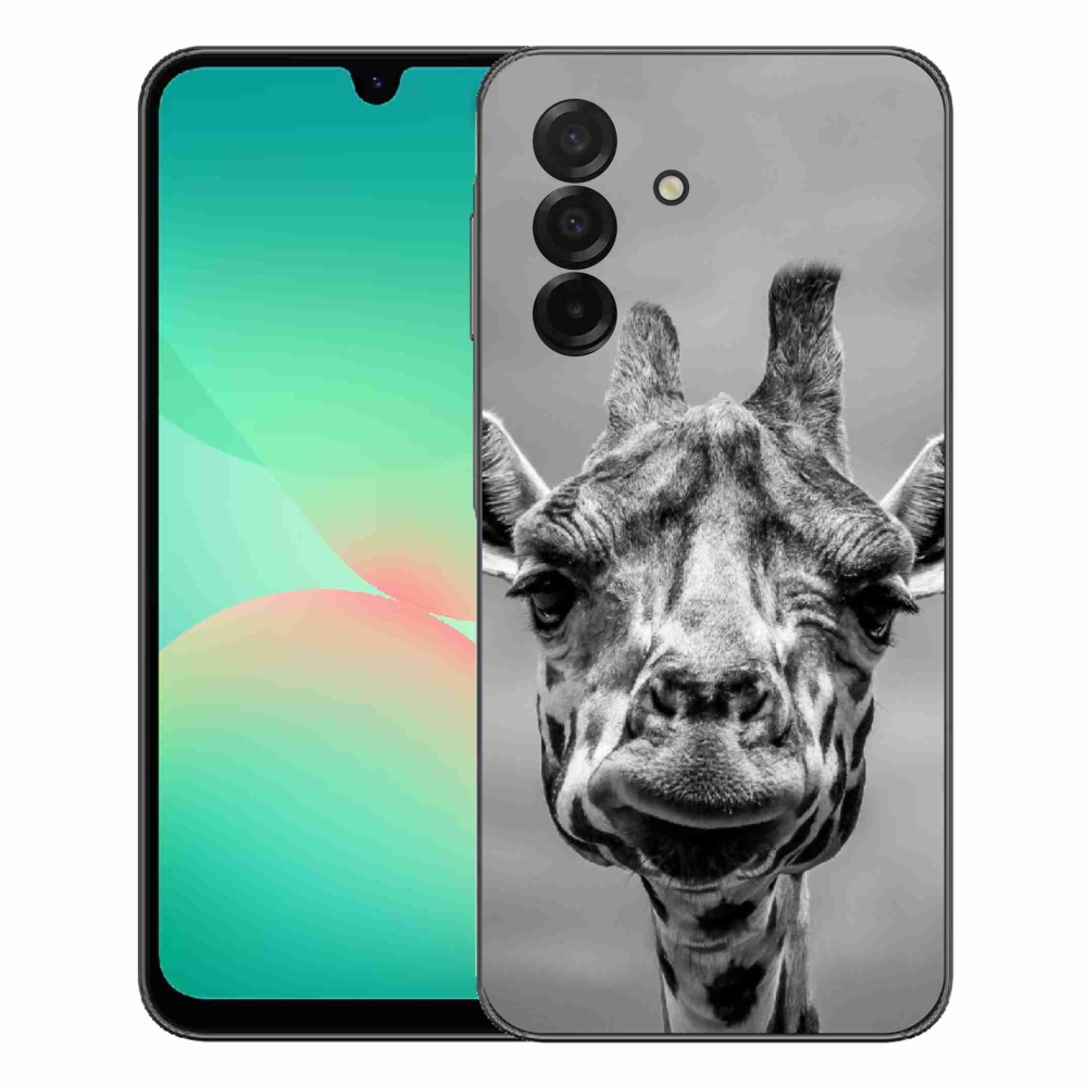 Gélový kryt mmCase na Samsung Galaxy A27 5G - čiernobiela žirafa