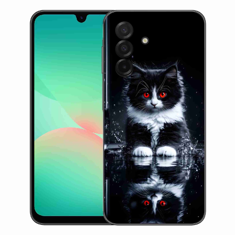 Gélový kryt mmCase na Samsung Galaxy A27 5G - čiernobiele mačiatko