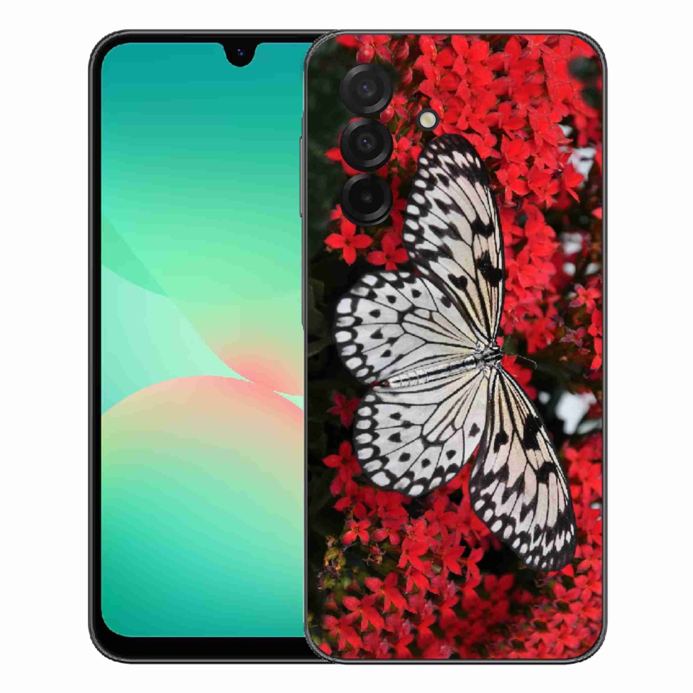 Gélový kryt mmCase na Samsung Galaxy A27 5G - čiernobiely motýľ 1