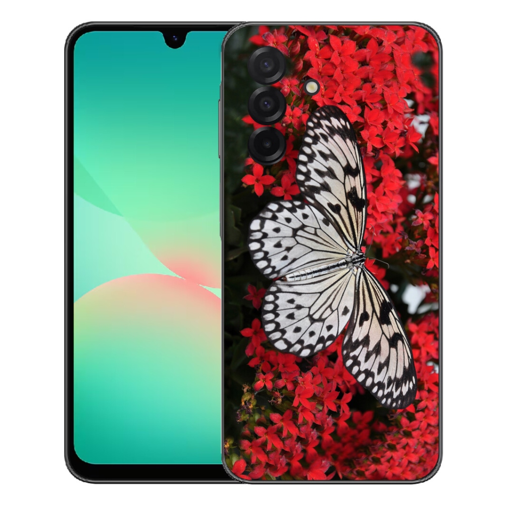 Gélový kryt mmCase na Samsung Galaxy A27 5G - čiernobiely motýľ 1