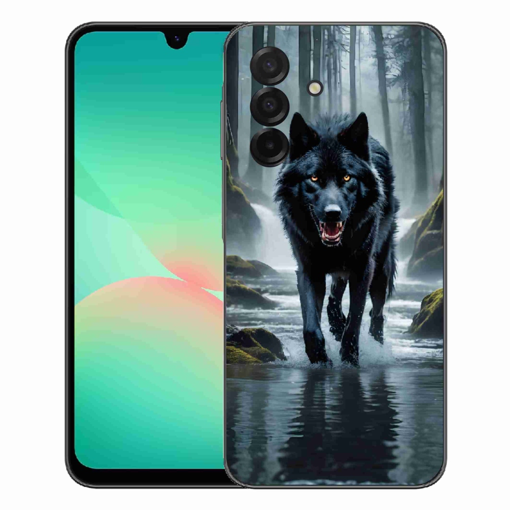 Gélový kryt mmCase na Samsung Galaxy A27 5G - čierny vlk