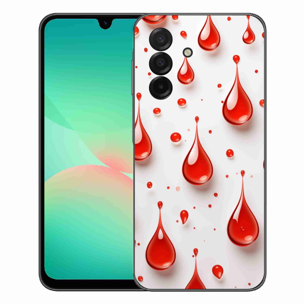 Gélový kryt mmCase na Samsung Galaxy A27 5G - červené kvapky