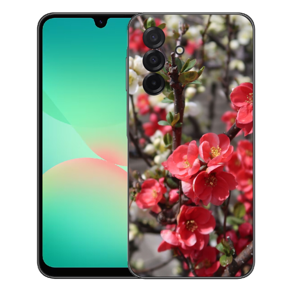 Gélový kryt mmCase na Samsung Galaxy A27 5G - červené kvety