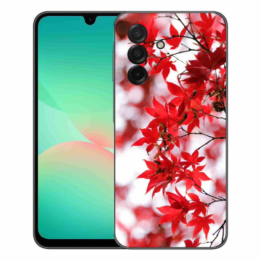 Gélový kryt mmCase na Samsung Galaxy A27 5G - červené listy