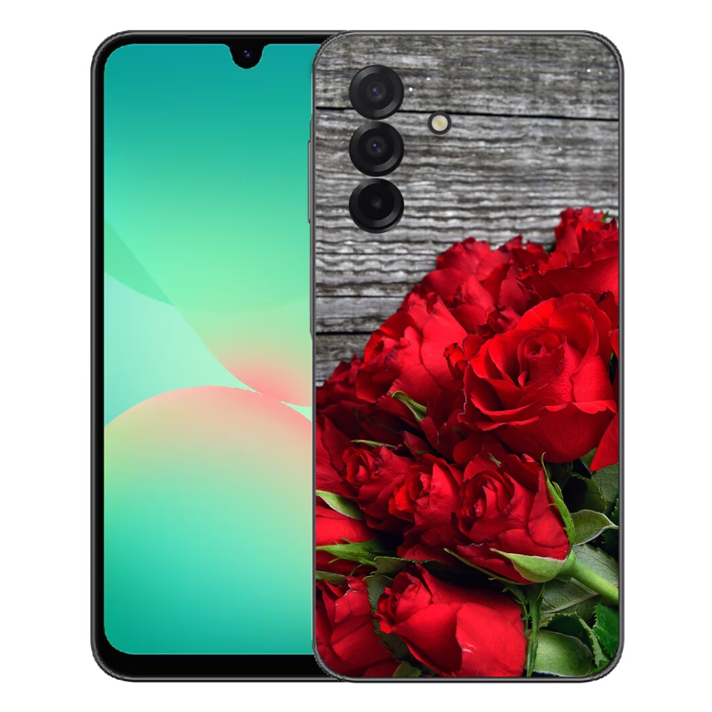 Gélový kryt mmCase na Samsung Galaxy A27 5G - červené ruže