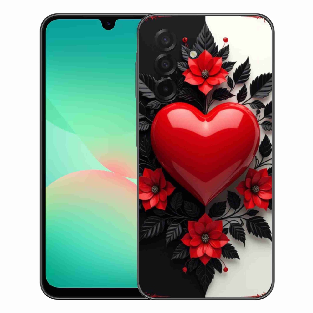 Gélový kryt mmCase na Samsung Galaxy A27 5G - červené srdce