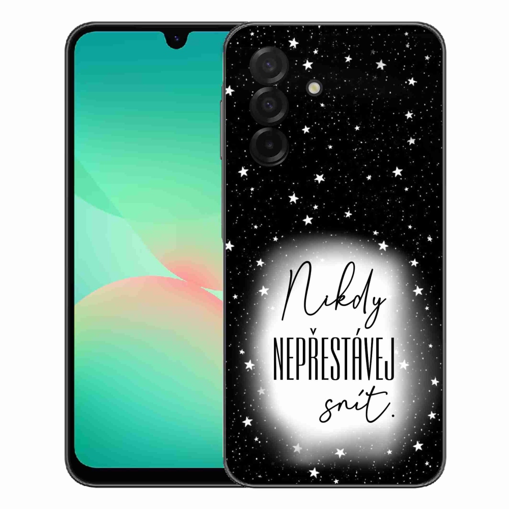 Gélový kryt mmCase na Samsung Galaxy A27 5G - citát 1 bieločierne pozadie