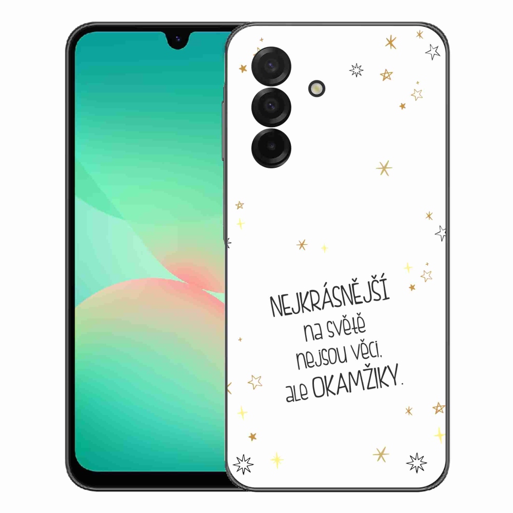 Gélový kryt mmCase na Samsung Galaxy A27 5G - citát 4 biele pozadie