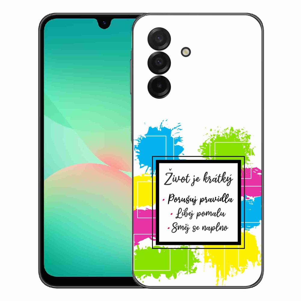 Gélový kryt mmCase na Samsung Galaxy A27 5G - citát 5 biele pozadie