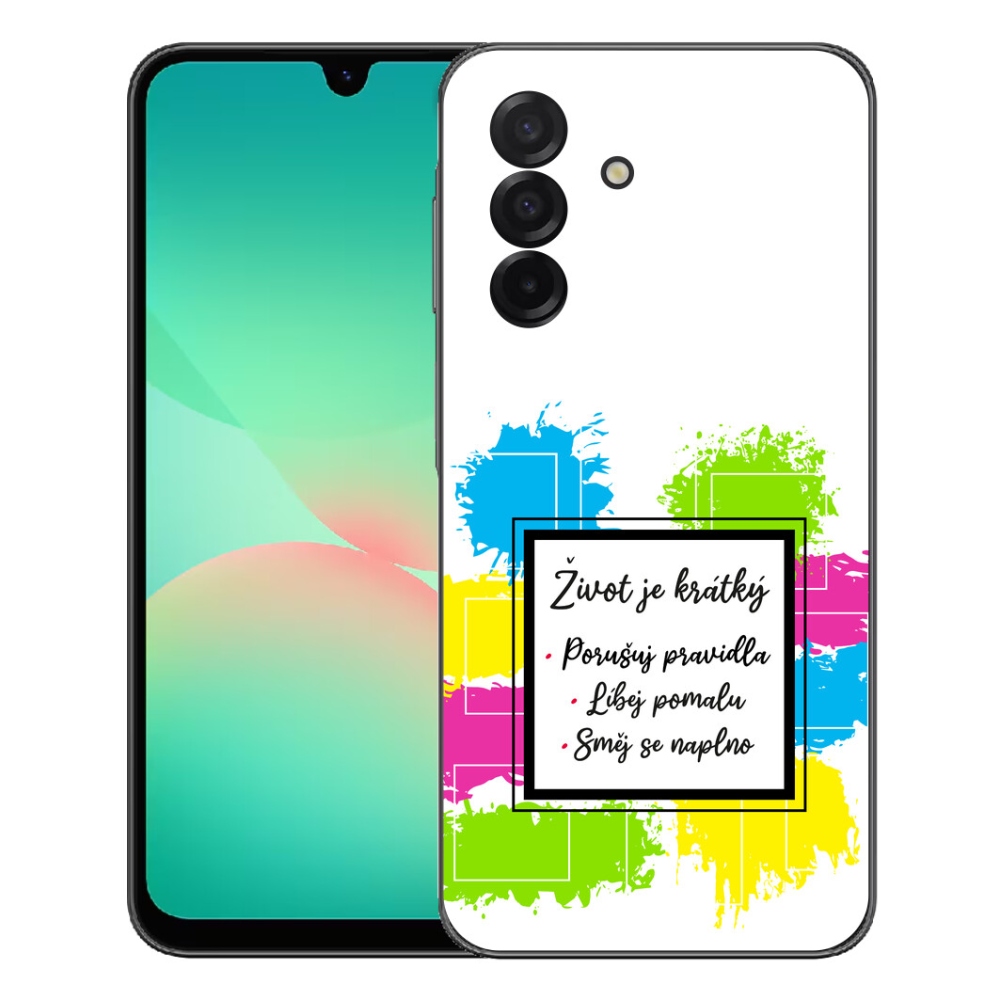Gélový kryt mmCase na Samsung Galaxy A27 5G - citát 5 biele pozadie