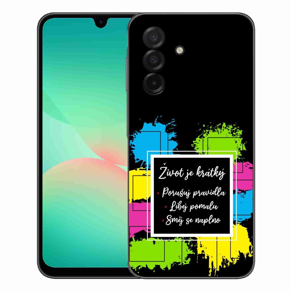 Gélový kryt mmCase na Samsung Galaxy A27 5G - citát 5 čierne pozadie