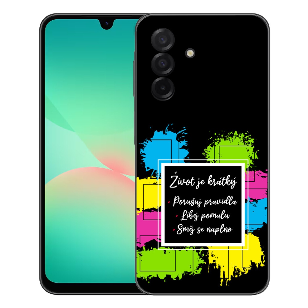 Gélový kryt mmCase na Samsung Galaxy A27 5G - citát 5 čierne pozadie