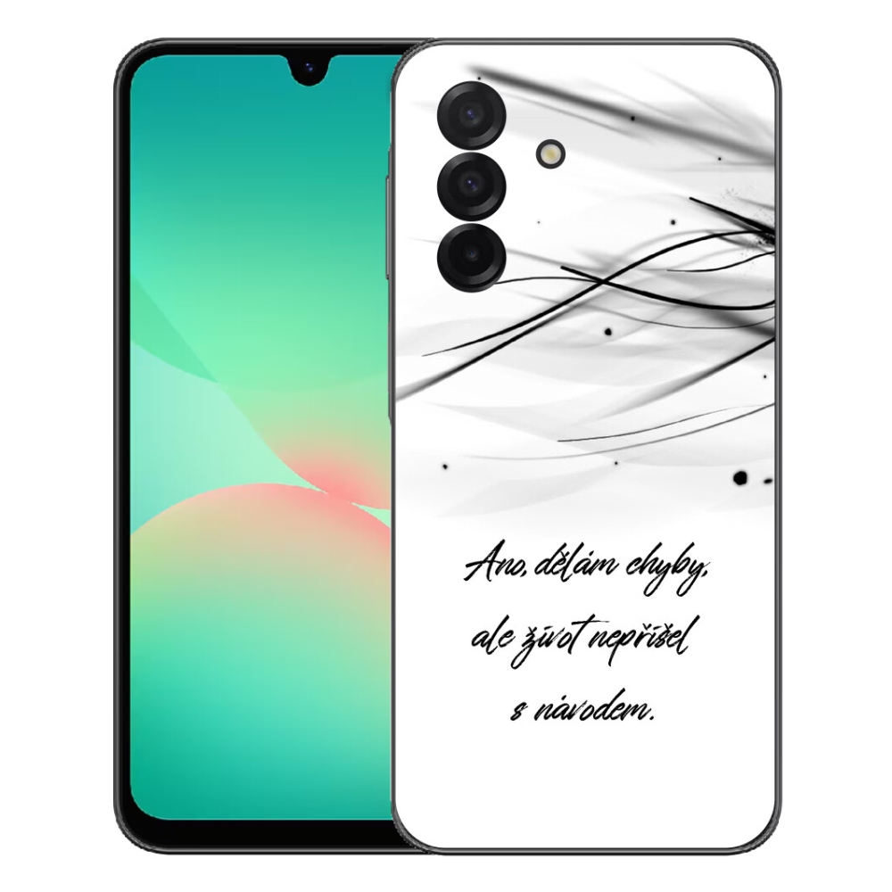 Gélový kryt mmCase na Samsung Galaxy A27 5G - citát biele pozadie
