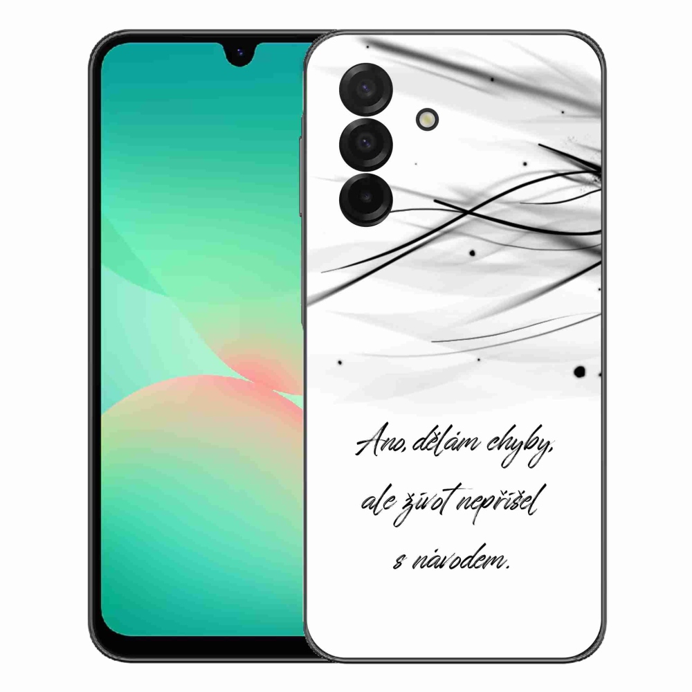 Gélový kryt mmCase na Samsung Galaxy A27 5G - citát biele pozadie