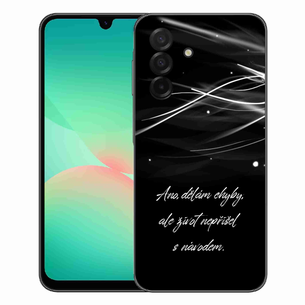 Gélový kryt mmCase na Samsung Galaxy A27 5G - citát čierne pozadie