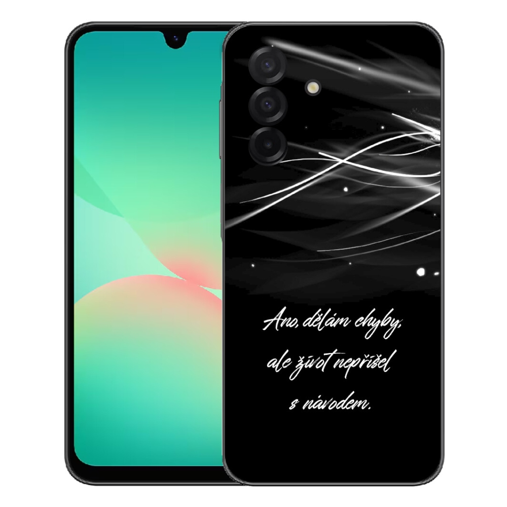 Gélový kryt mmCase na Samsung Galaxy A27 5G - citát čierne pozadie