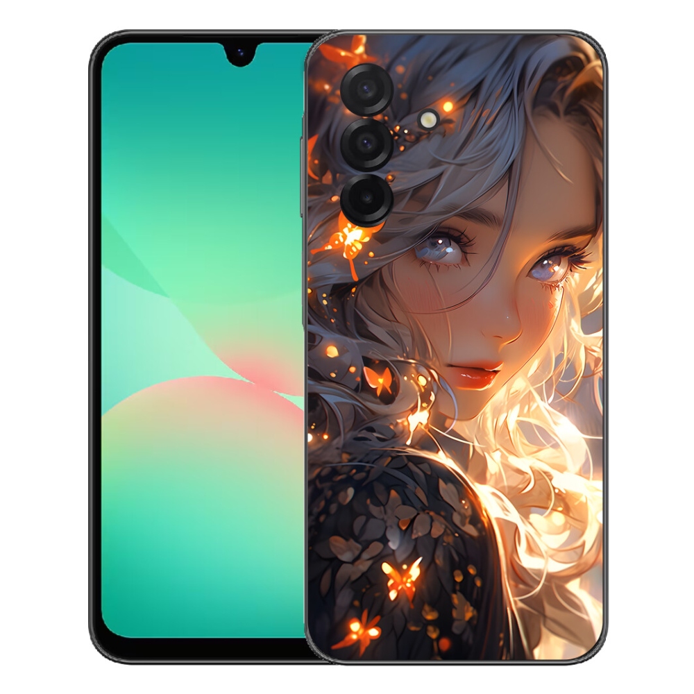 Gélový kryt mmCase na Samsung Galaxy A27 5G - dievča a motýle