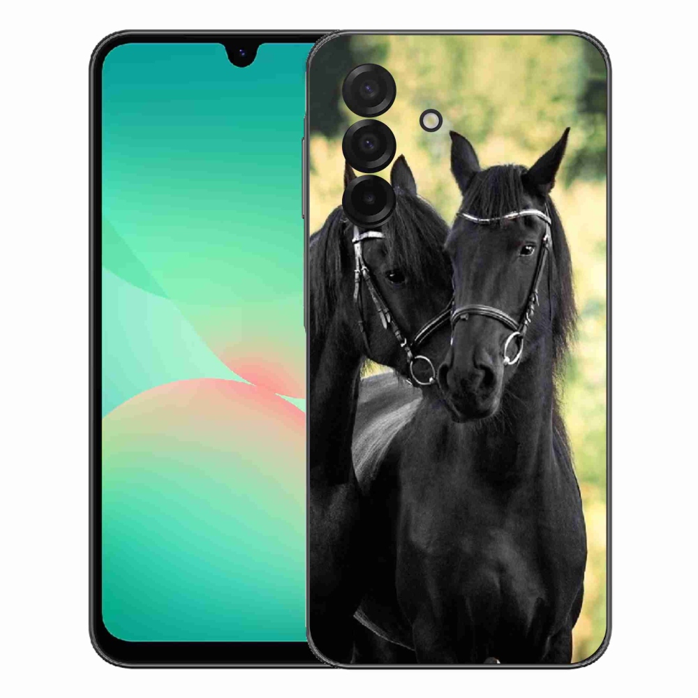 Gélový kryt mmCase na Samsung Galaxy A27 5G - dva čierne kone