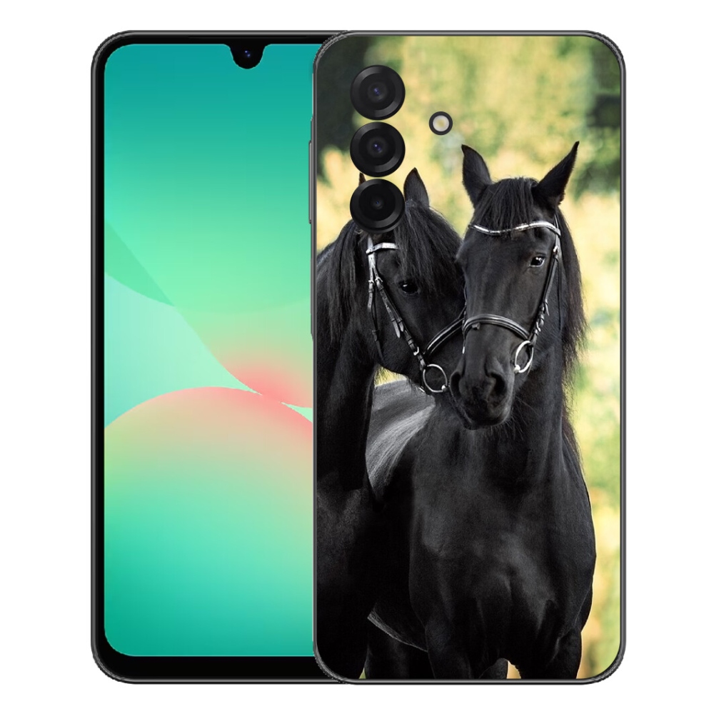 Gélový kryt mmCase na Samsung Galaxy A27 5G - dva čierne kone