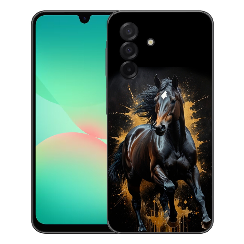 Gélový kryt mmCase na Samsung Galaxy A27 5G - elegantný čierny žrebec